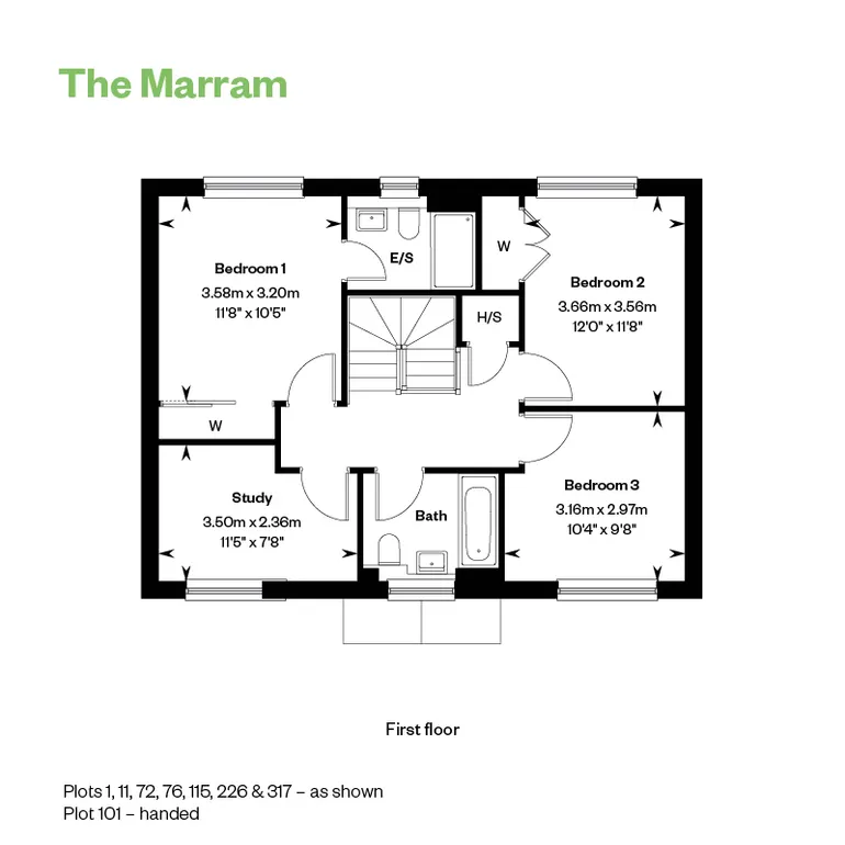 Floorplan 2 for The Marram, Birchwood, Farnham, GU9