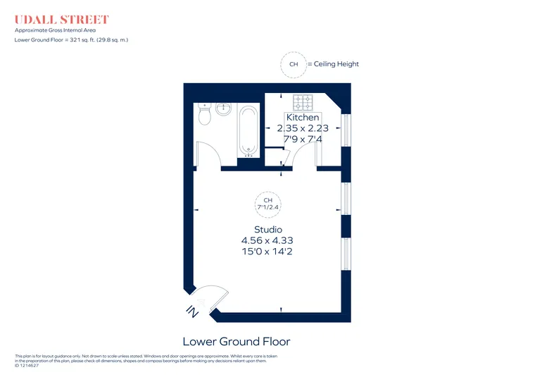 Floorplan 1 for Udall Street SW1P