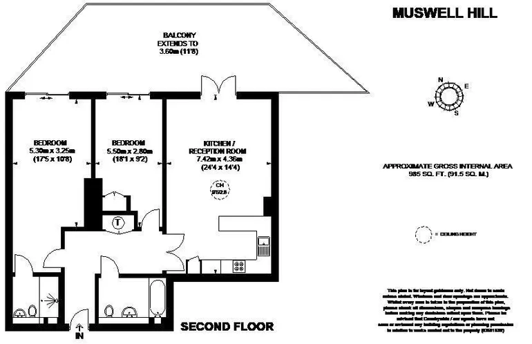 Floorplan 1 for Muswell Hill London N10