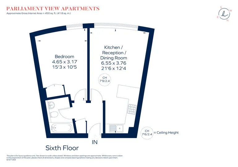 Floorplan 1 for Albert Embankment London SE1