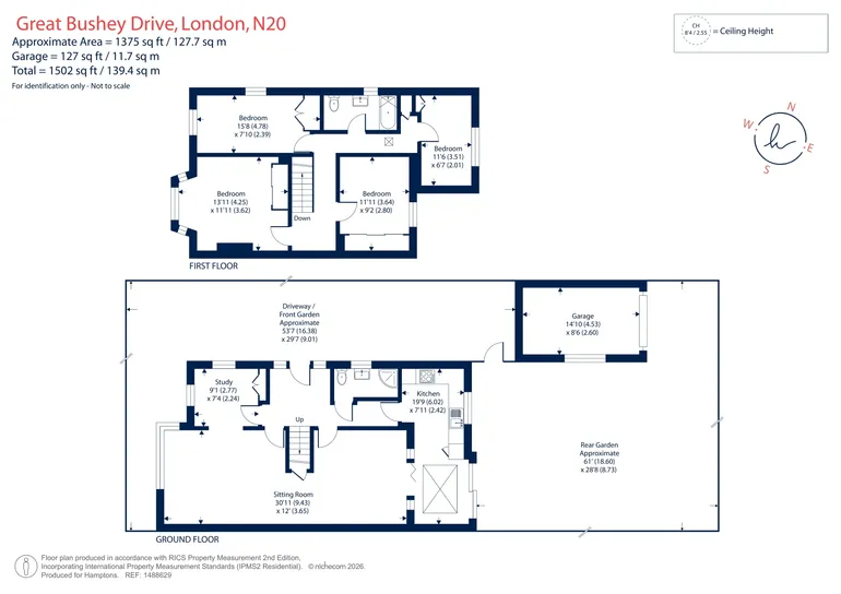 Floorplan 1 for Great Bushey Drive, Totteridge, N20