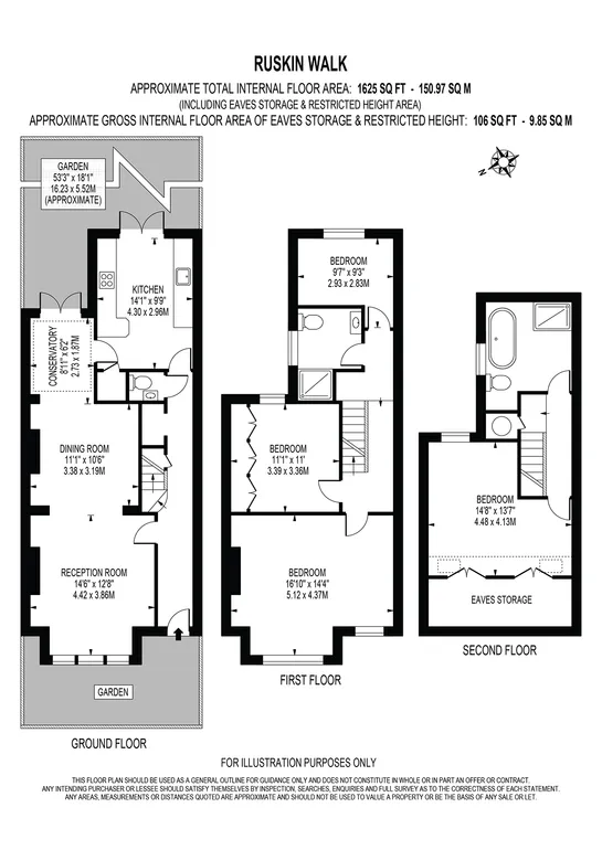 Floorplan 1 for Ruskin Walk London SE24