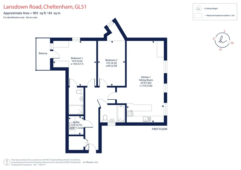 Floorplan 1 for Lansdown Road Cheltenham GL51