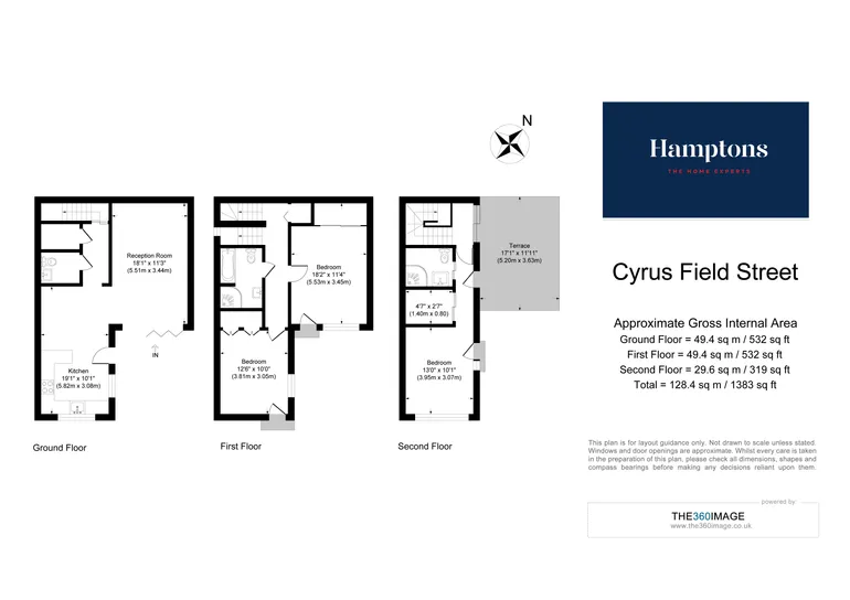 Floorplan 1 for Cyrus Field Street, London, SE10
