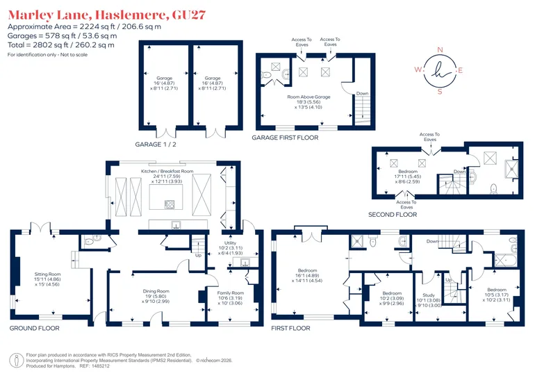 Floorplan 1 for Marley Lane, HASLEMERE, GU27