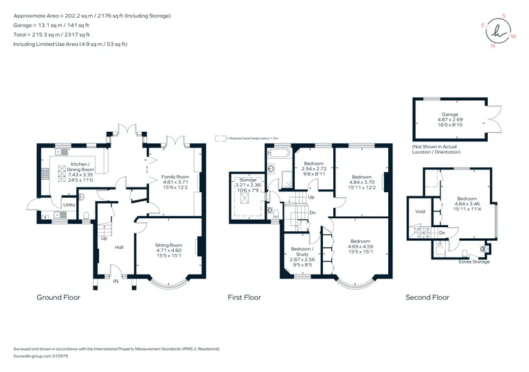 Floorplan 1 for Raleigh Drive, Claygate, KT10