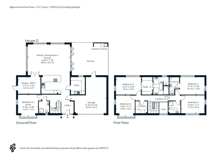 Floorplan 4 for Coppice Hanger, Pulborough, RH20