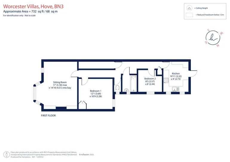 Floorplan 1 for Worcester Villas Hove BN3