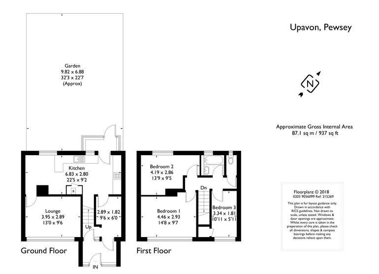 Floorplan 1 for Watson Close Upavon SN9