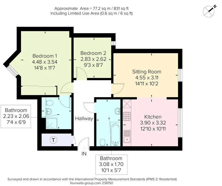 Floorplan 1 for St. Georges Place Cheltenham GL50