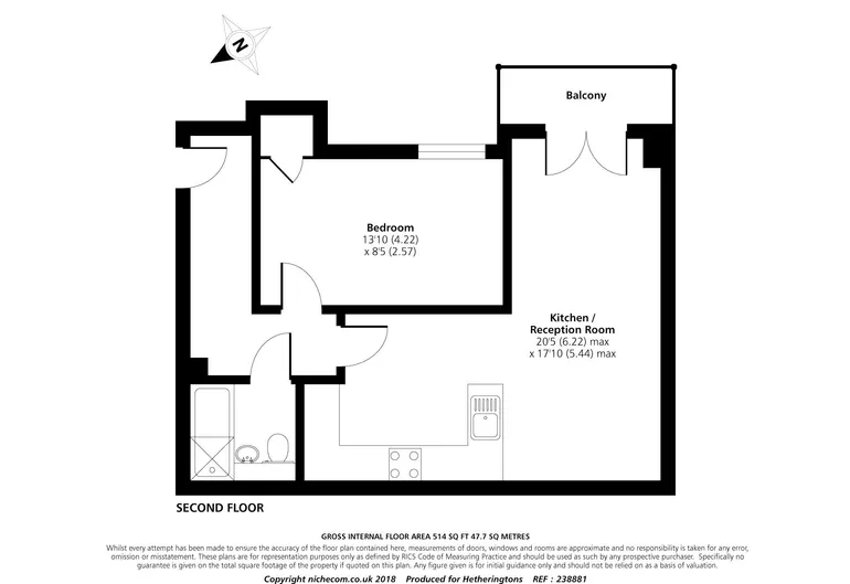 Floorplan 1 for Station Road Barnet EN5