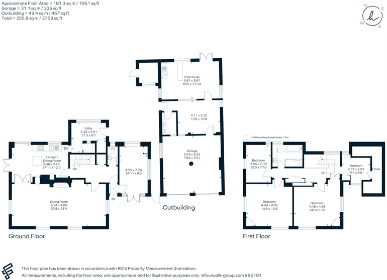 Floorplan 1 for Hids Copse Road Cumnor Hill OX2