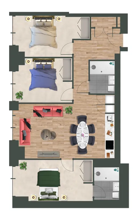 Floorplan 1 for The Lexington, 3b William Jessop Way Liverpool L3