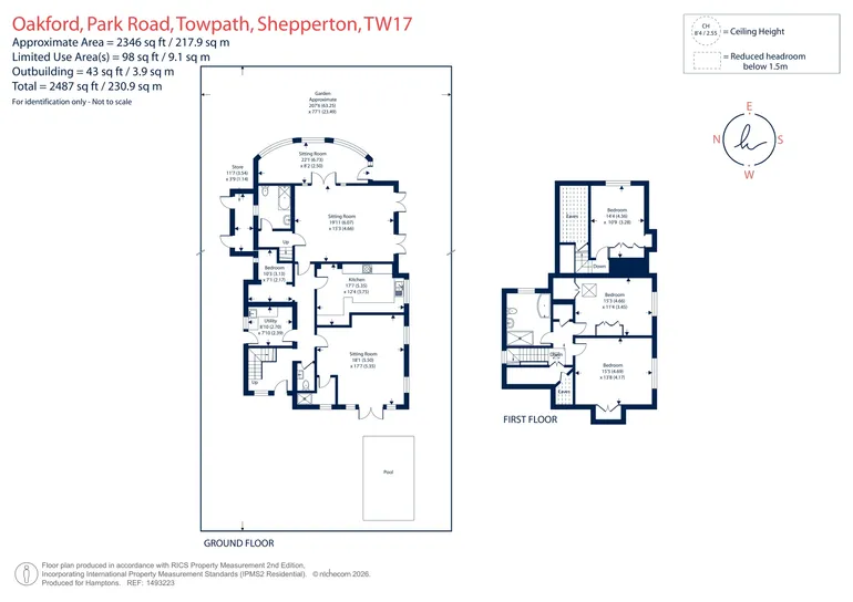 Floorplan 1 for Towpath, Shepperton, TW17
