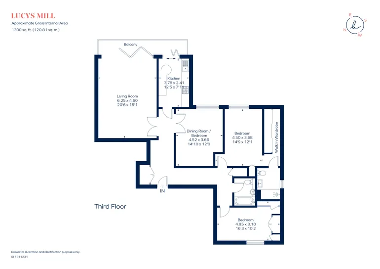 Floorplan 1 for Mill Lane, Stratford-Upon-Avon, CV37