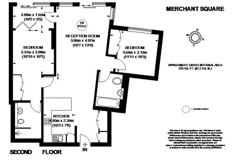 Floorplan 1 for 3 Merchant Square Paddington W2