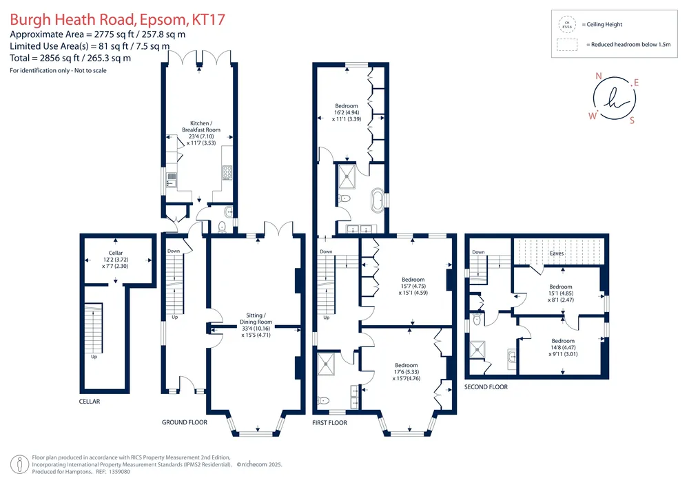 Floorplan for Burgh Heath Road, Epsom, KT17