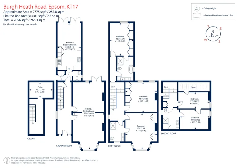 Floorplan 1 for Burgh Heath Road, Epsom, KT17