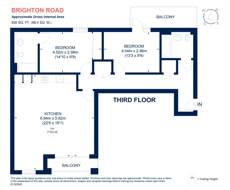 Floorplan 1 for Brighton Road, Surbiton, KT6