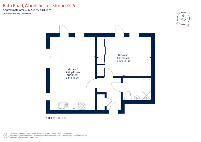 Floorplan 1 for Bath Road, Woodchester, GL5