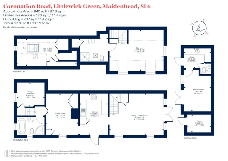 Floorplan 1 for Coronation Road, Littlewick Green, Maidenhead, SL6