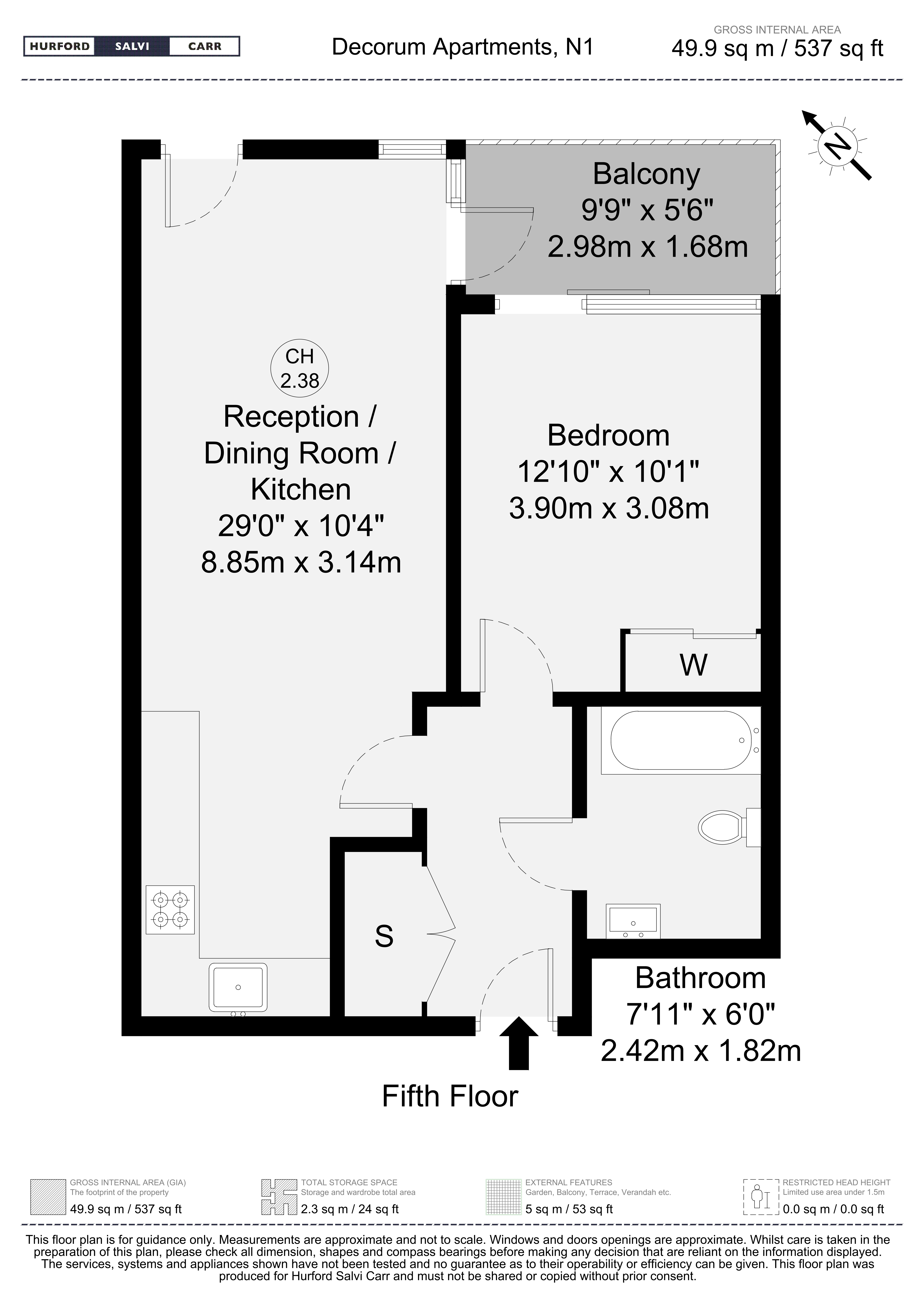 Wenlock Road, LONDON, N1 floorplan