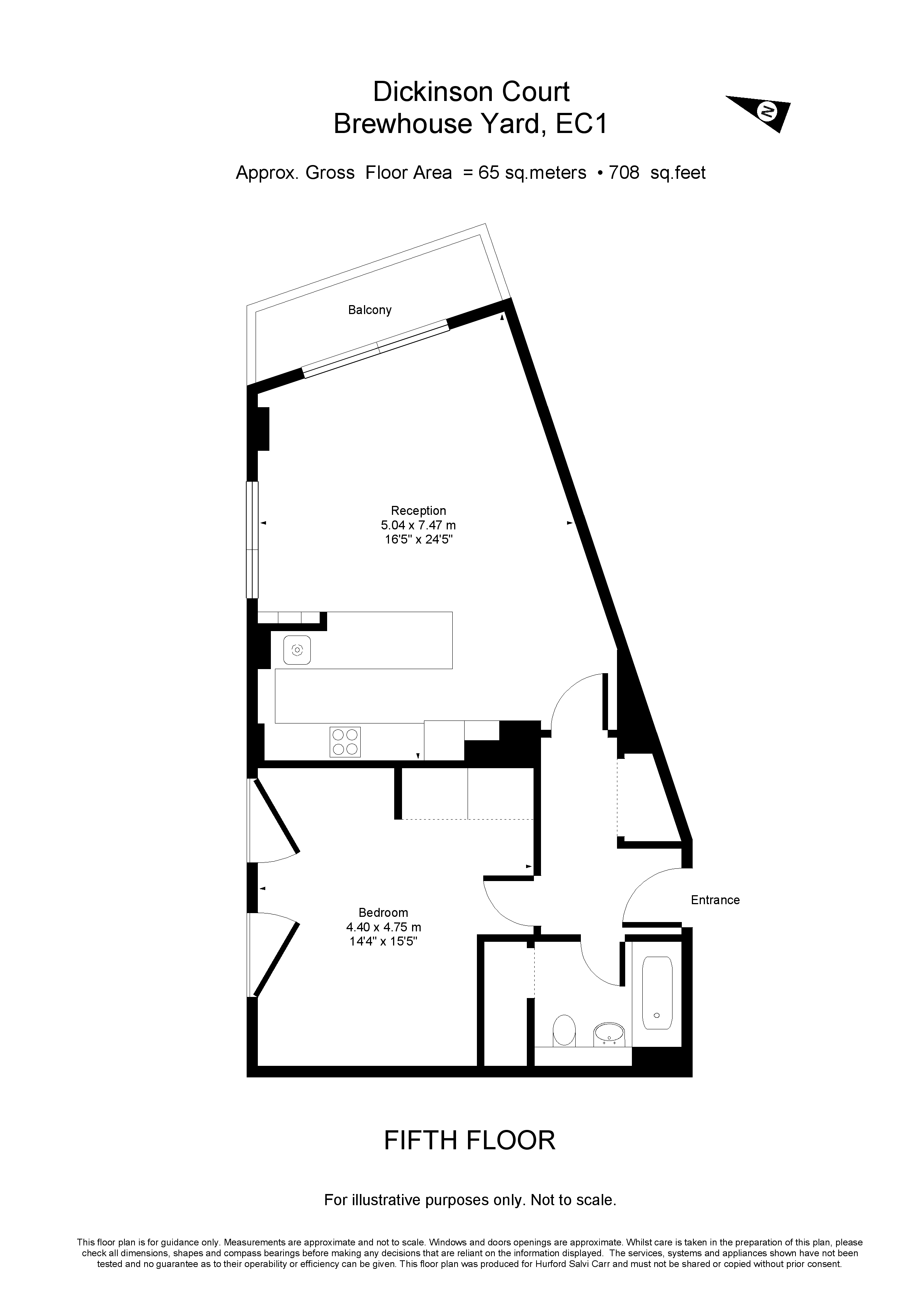 Dickinson Court, Brewhouse Yard, London, EC1V floorplan