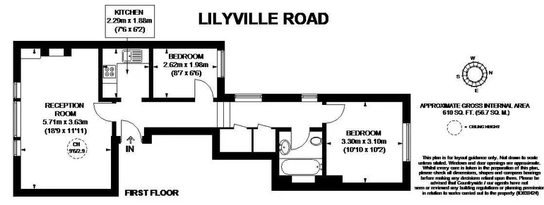 Floorplan 1 for Lilyville Road Fulham SW6