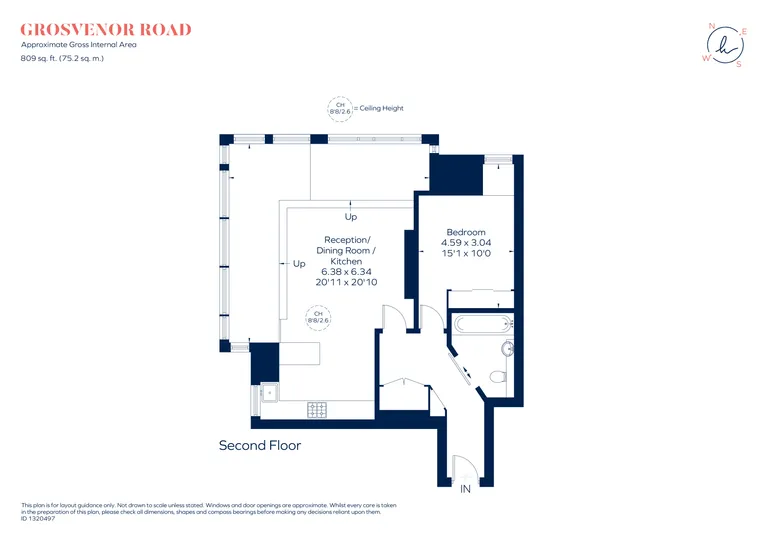 Floorplan 1 for Grosvenor Road Westminster SW1V