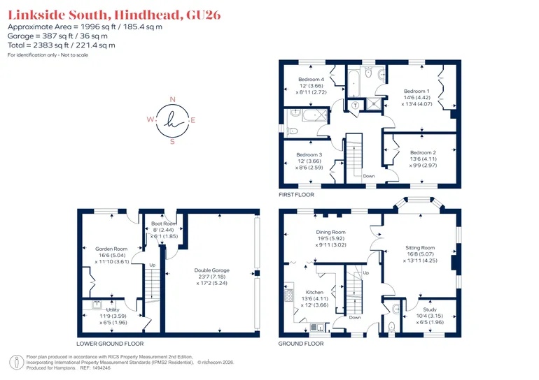 Floorplan 1 for Linkside South, Hindhead, GU26