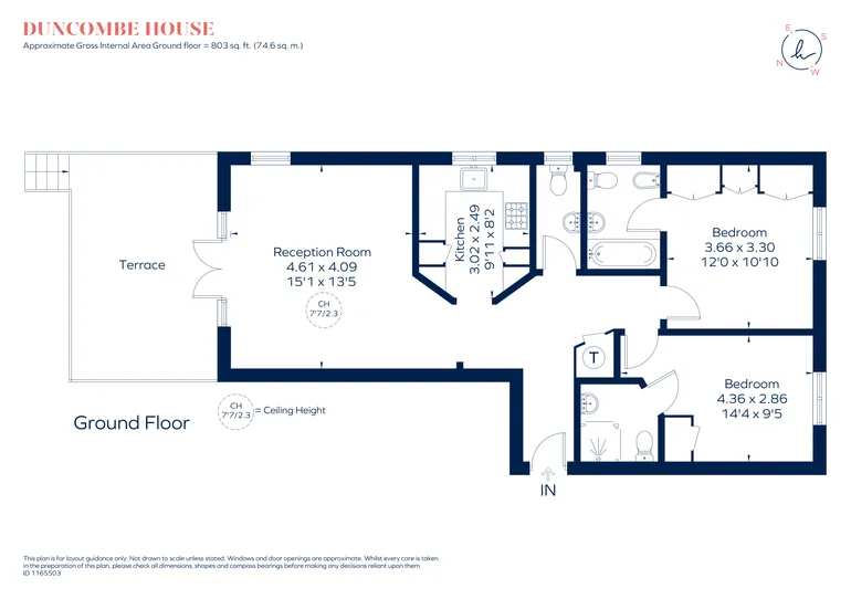 Floorplan 1 for Manor Road, Teddington, TW11