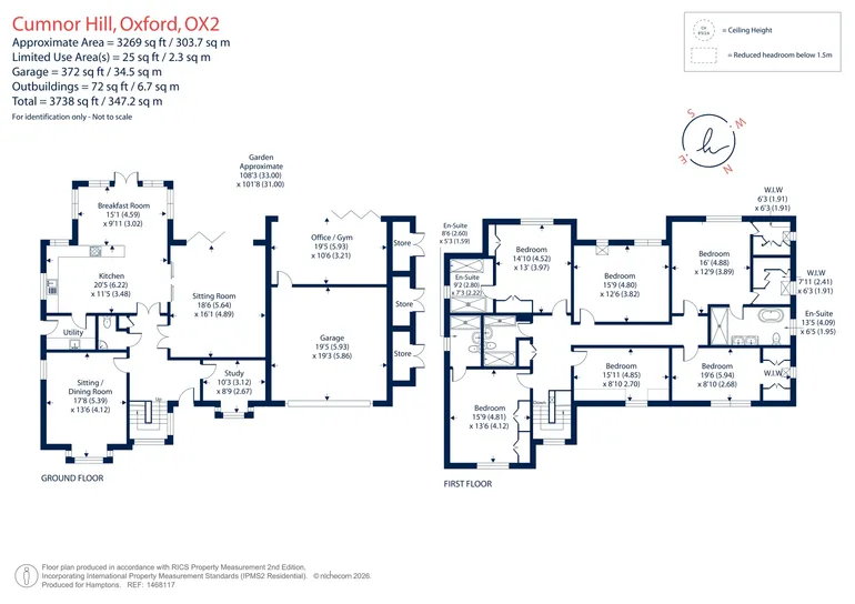 Floorplan 1 for Cumnor Hill, Oxford, OX2