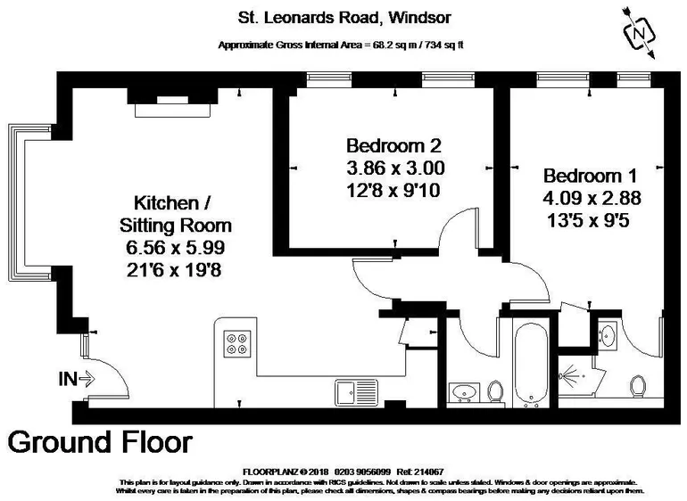 Floorplan 1 for St. Leonards Road Windsor SL4
