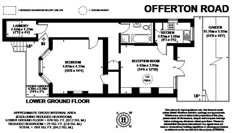 Floorplan 1 for Offerton Road Clapham SW4