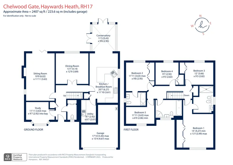 Floorplan 1 for Beaconsfield Road Chelwood Gate RH17