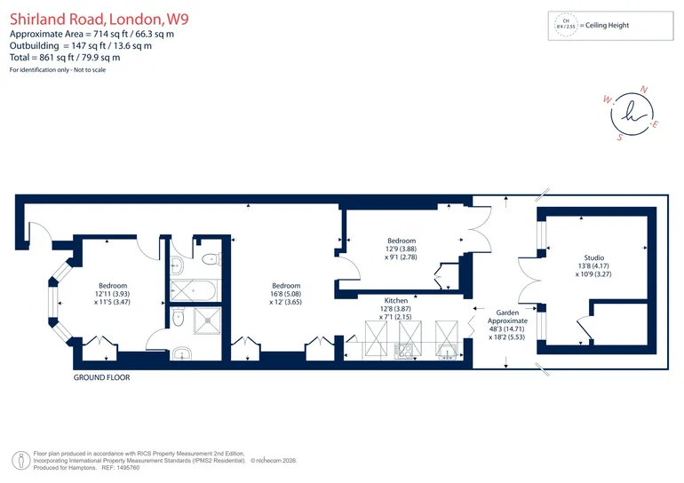 Floorplan 1 for Shirland Road Maida Vale W9