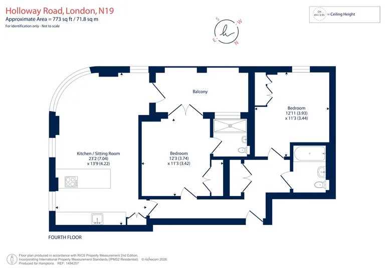 Floorplan 1 for Holloway Road, London, N19