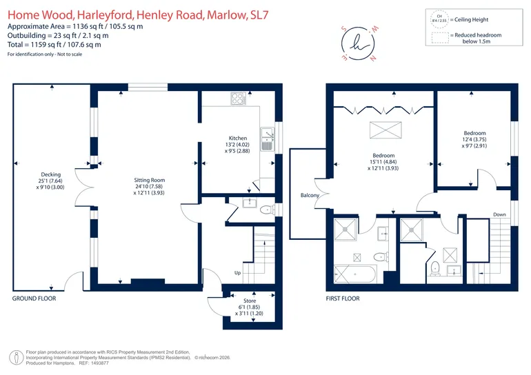 Floorplan 1 for Henley Road, Marlow, SL7