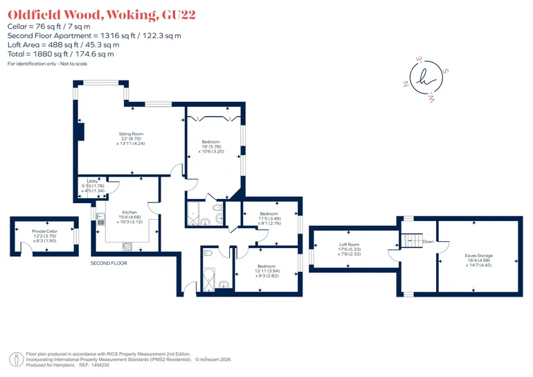 Floorplan 1 for Oldfield Wood, Woking, GU22