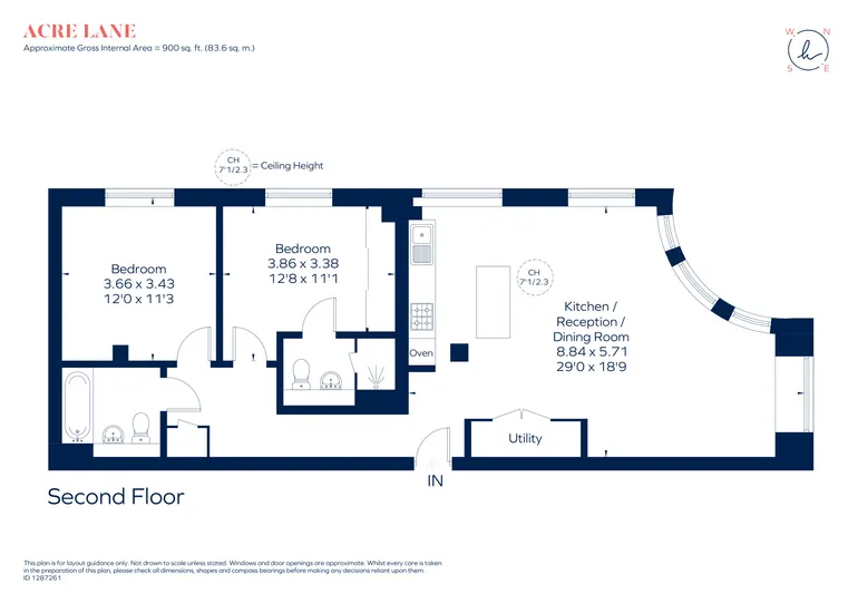 Floorplan 1 for Acre Lane London SW2