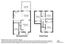 Colliers Avenue, Llanharan, PONTYCLUN floorplan 1 out of 2