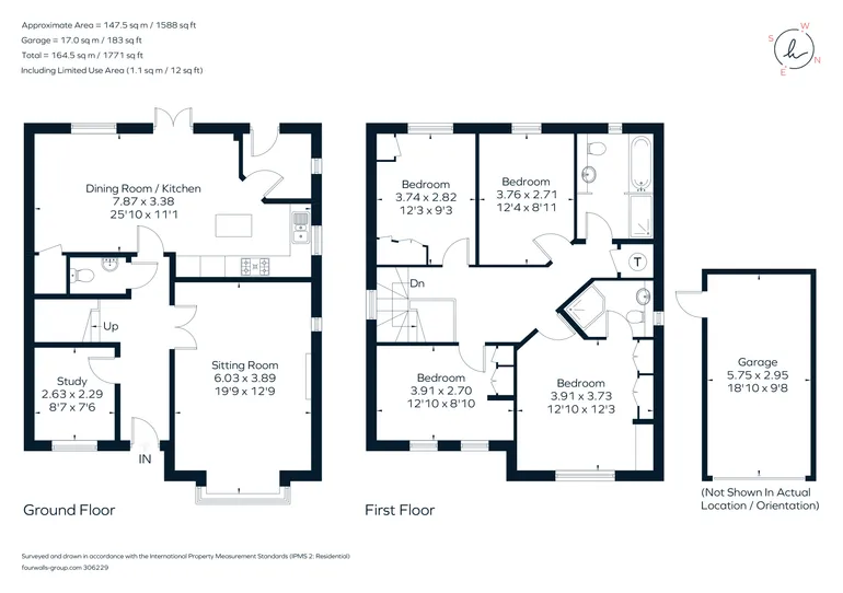 Floorplan 1 for Church Road, West Byfleet, KT14
