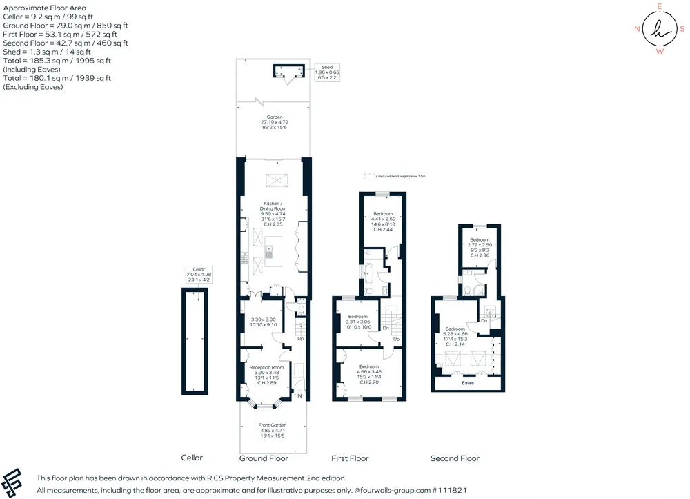 Floorplan for Hindmans Road, London, SE22