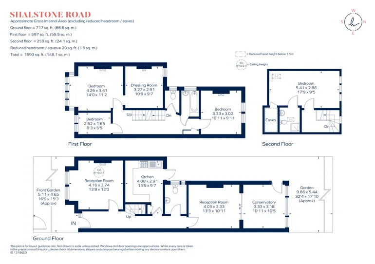 Floorplan 1 for Shalstone Road, London, SW14
