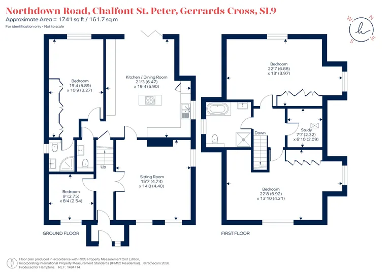 Floorplan 1 for Northdown Road, Gerrards Cross, SL9
