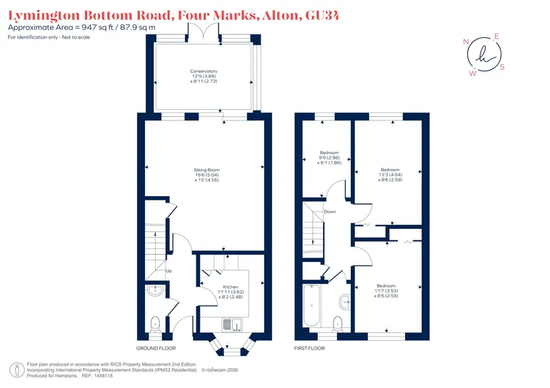 Floorplan 1 for Lymington Bottom Road, Four Marks, GU34