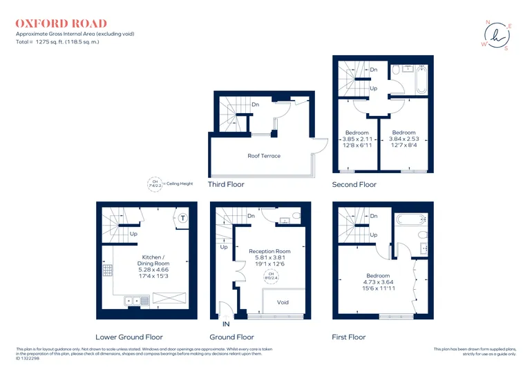 Floorplan 1 for Oxford Road, London, SW15