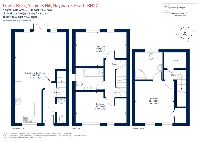 Floorplan 1 for Lewes Road, Scaynes Hill, RH17