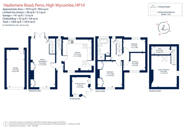 Floorplan 1 for Hazlemere Road, High Wycombe, HP10
