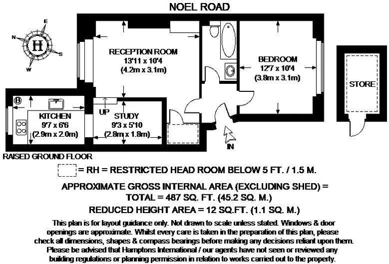 Floorplan 1 for Noel Road London N1